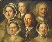 William Hogarth Heads of Six of Hogarth's Servants Germany oil painting artist